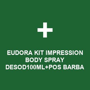 EUDORA KIT IMPRESSION BODY SPRAY DESOD100ML+POS BARBA 75G