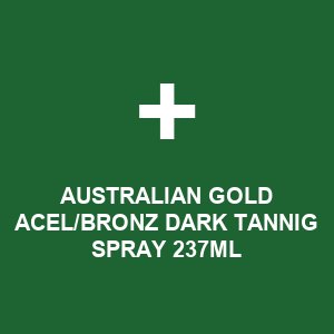 AUSTRALIAN GOLD ACEL/BRONZ DARK TANNIG SPRAY 237ML