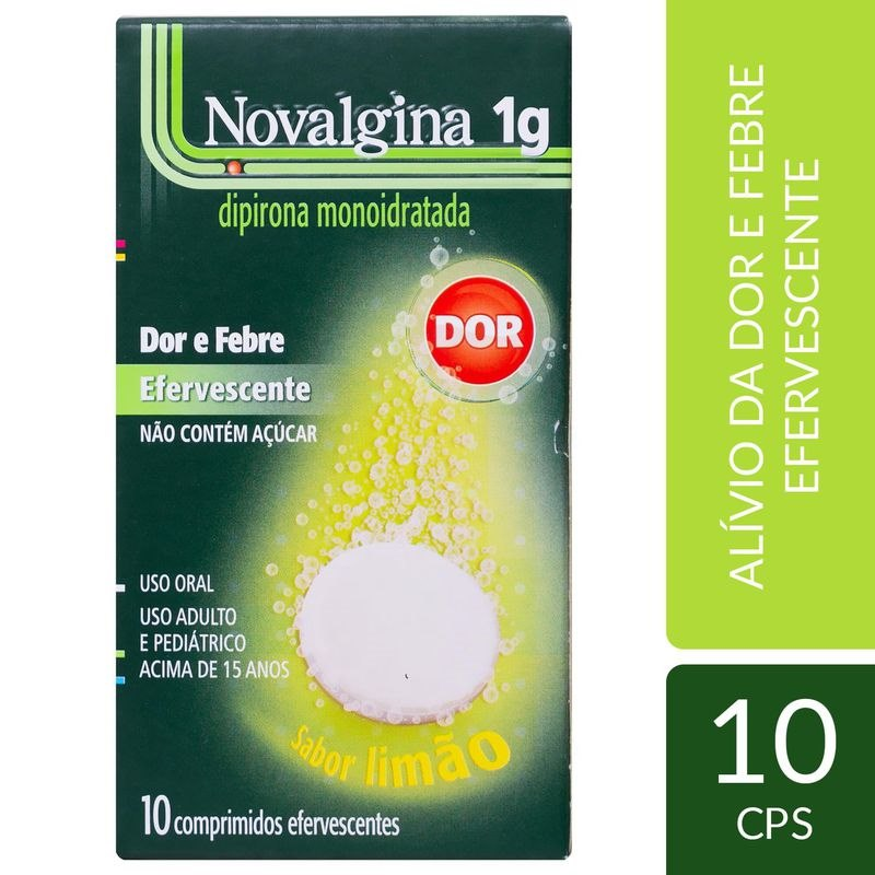 NOVALGINA 1G EFERVESCENTE C/10 CP