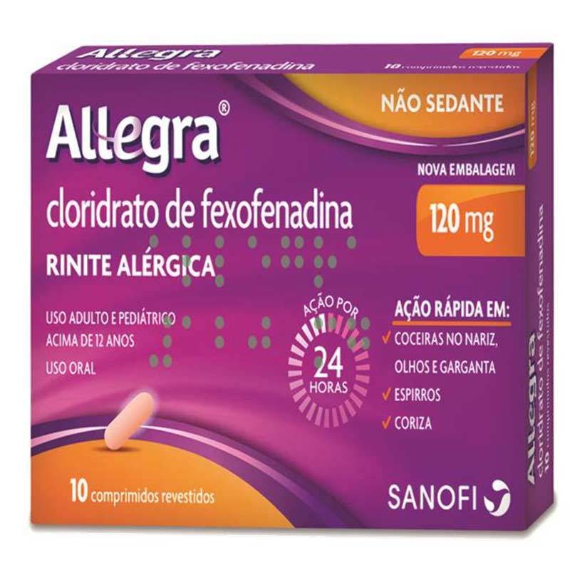 ALLEGRA 120MG C/10CP