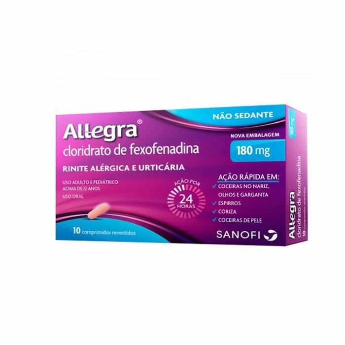 ALLEGRA 180MG C/10CP