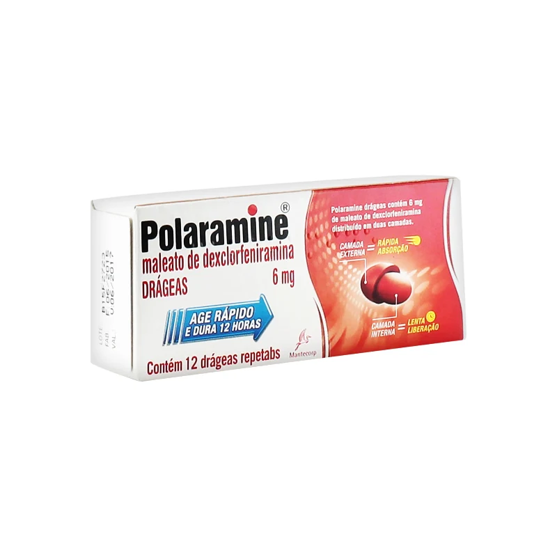 POLARAMINE 6MG SCHERING C/12 DR