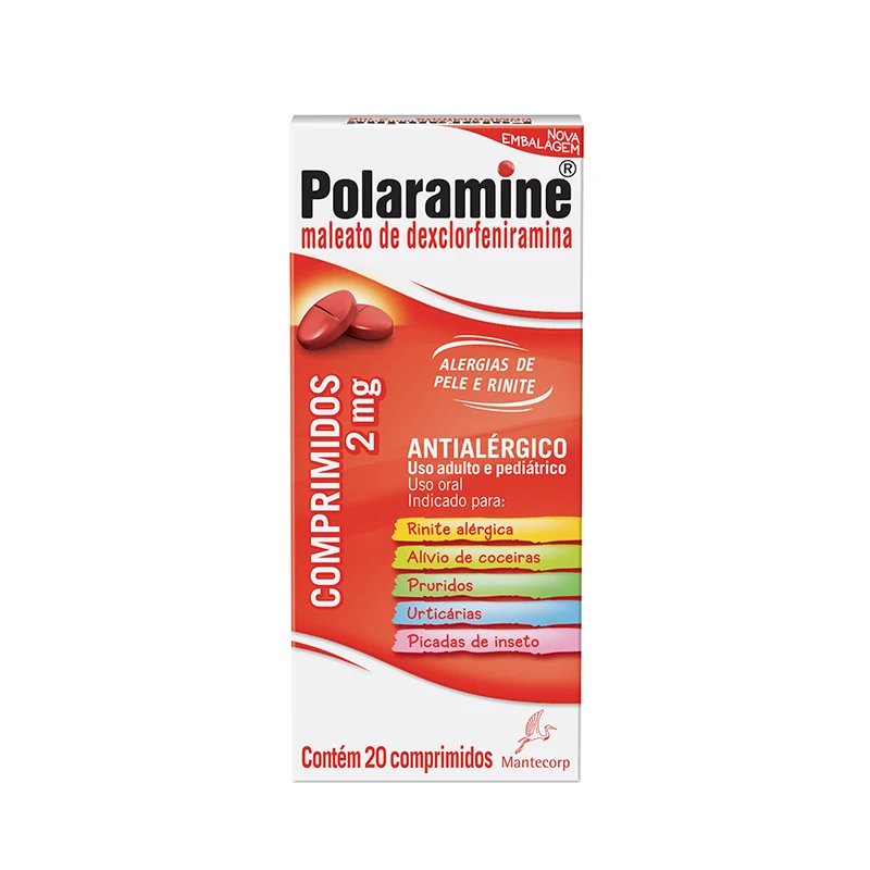 POLARAMINE 2MG SCHERING C/20 CP