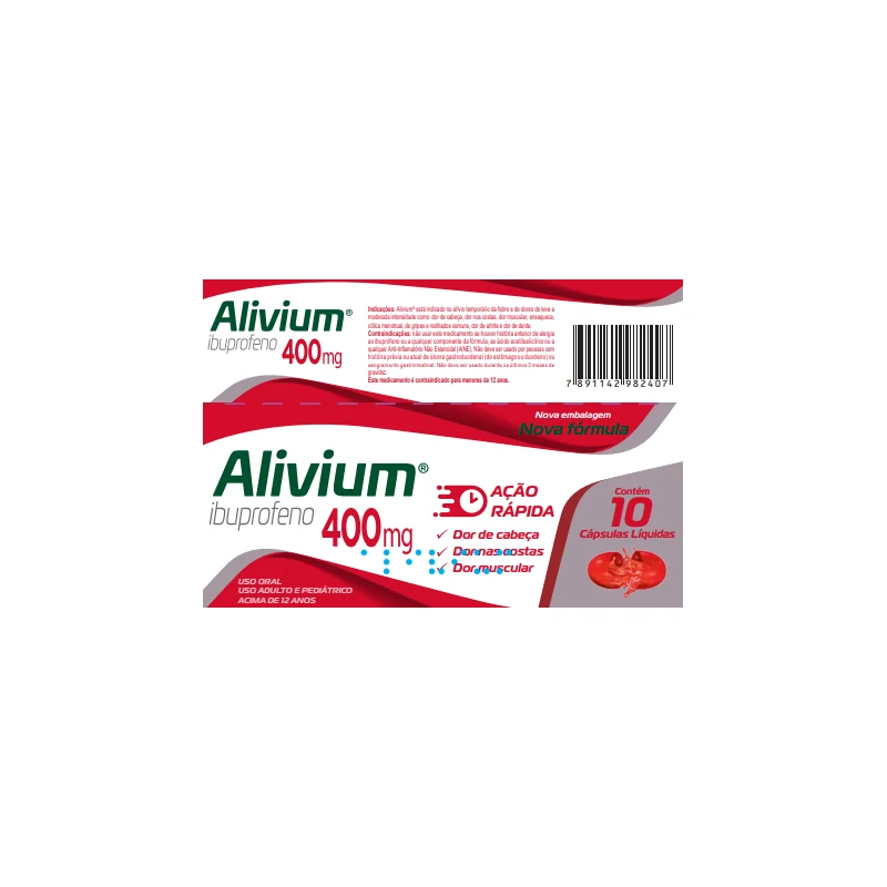 ALIVIUM 400MG C/10 CAPS