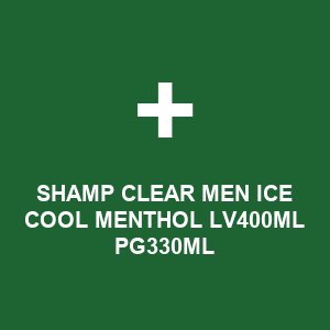 SHAMP CLEAR MEN ICE COOL MENTHOL LV400ML PG330ML