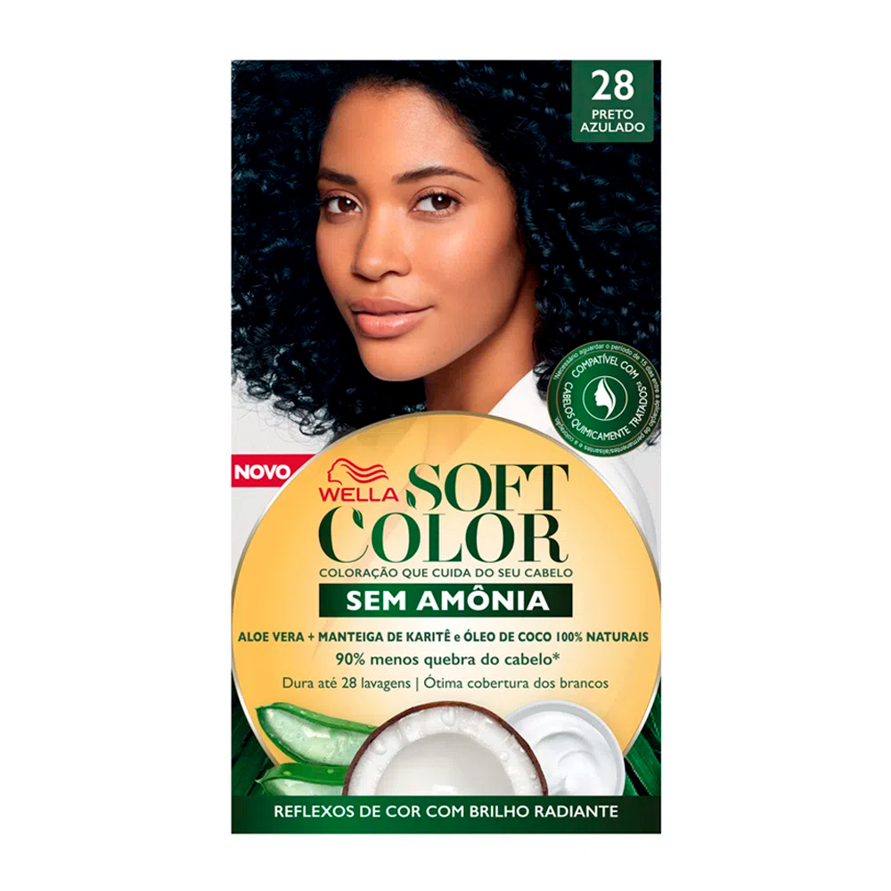 TINT SOFT COLOR   28 PRETO AZULADO
