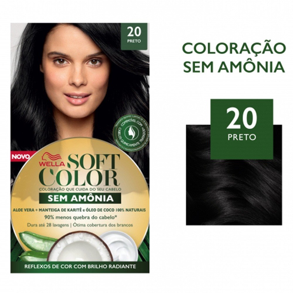 TINT SOFT COLOR   20 PRETO