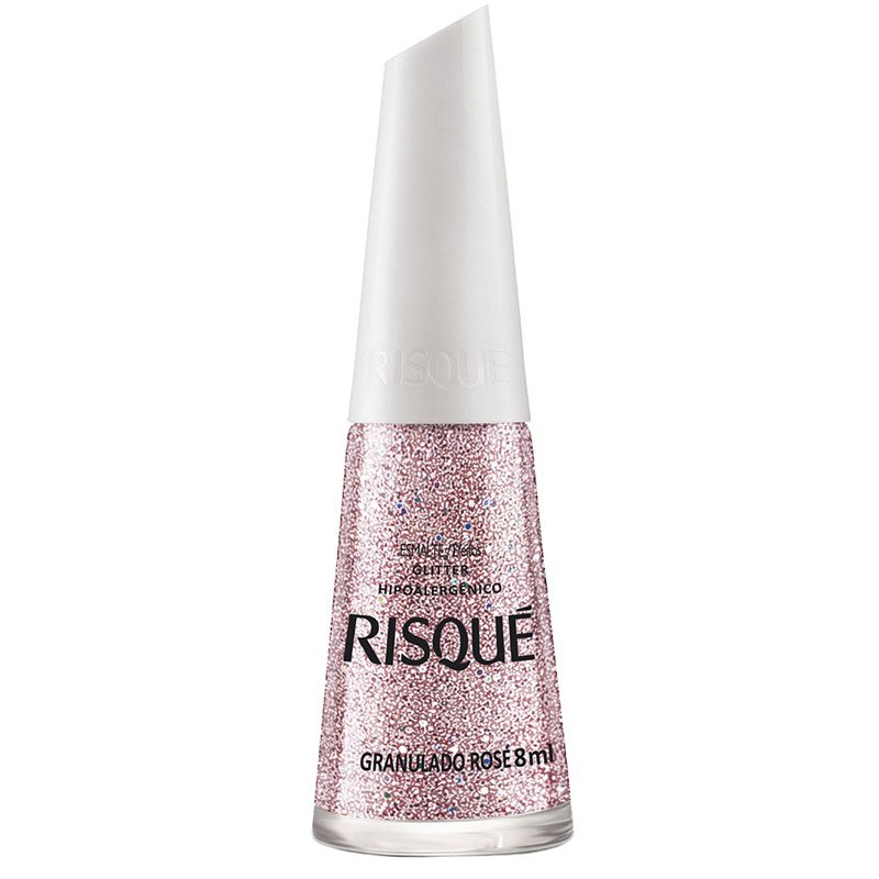 ESM RISQUE GLITTER GRANULADO ROSE 8ML