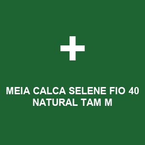 MEIA CALCA SELENE FIO 40 NATURAL TAM M