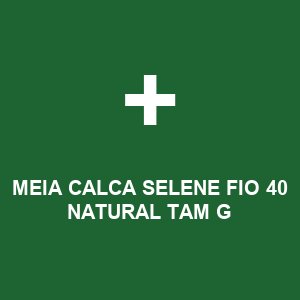 MEIA CALCA SELENE FIO 40 NATURAL TAM G
