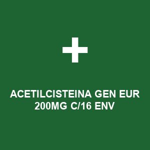 ACETILCISTEINA GEN EUR 200MG C/16 ENV
