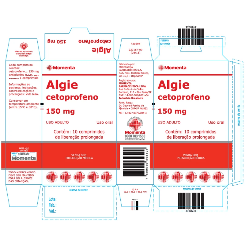 ALGIE 150MG C/10 COMP