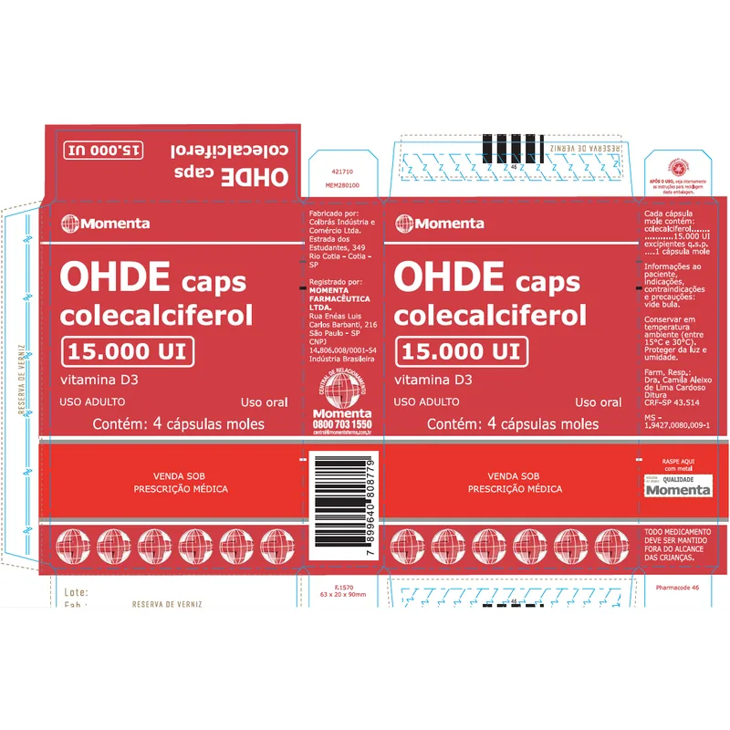 OHDE D3 15000UI C/4 CAPS MOMENTA