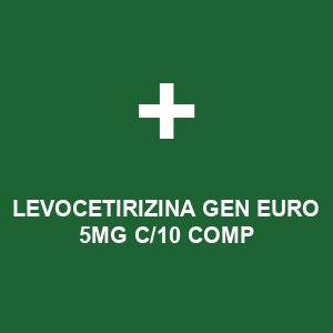 LEVOCETIRIZINA GEN EURO  5MG C/10 COMP