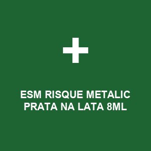 ESM RISQUE METALIC PRATA NA LATA 8ML