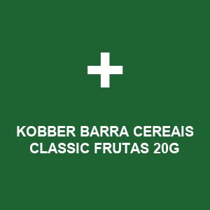 KOBBER BARRA CEREAIS CLASSIC FRUTAS 20G