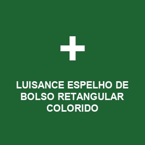 LUISANCE ESPELHO DE BOLSO RETANGULAR COLORIDO