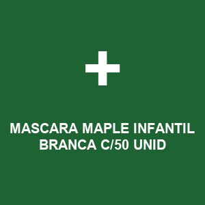 MASCARA MAPLE INFANTIL BRANCA C/50 UNID
