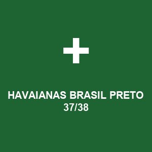 HAVAIANAS BRASIL PRETO 37/38