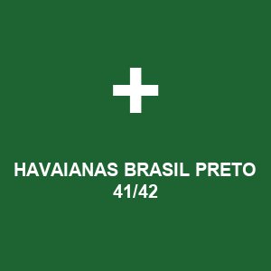 HAVAIANAS BRASIL PRETO 41/42
