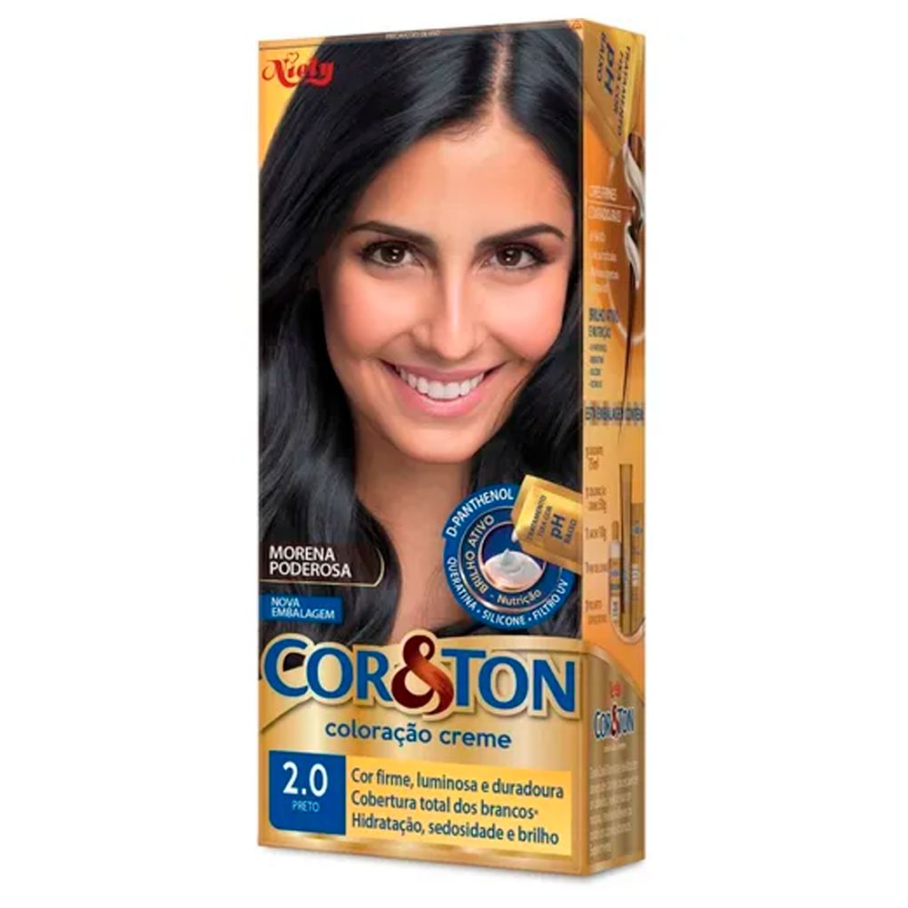 TINT COR & TON  2  PRETO 50G