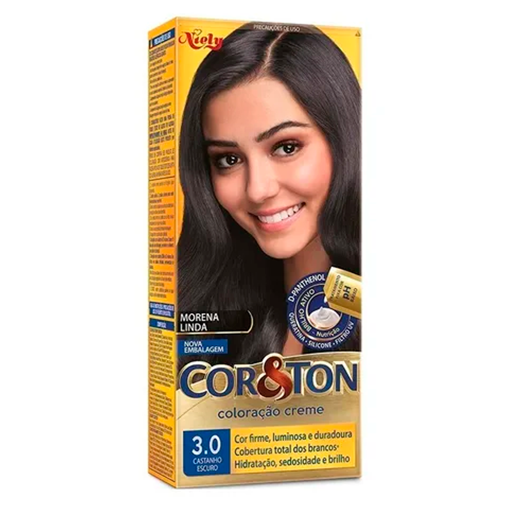 TINT COR & TON  3  CAST ESCURO 50G