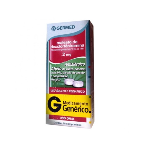 DEXCLORFENIRAMINA GEN EMS 2MG C/20 CP