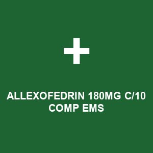 ALLEXOFEDRIN 180MG C/10 COMP EMS