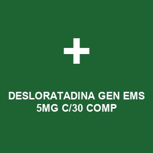 DESLORATADINA GEN EMS 5MG C/30 COMP