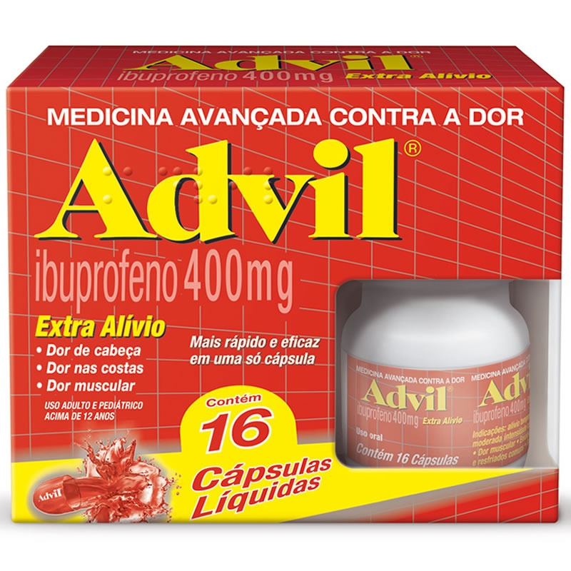 ADVIL 400MG C/16 CAP LIQ