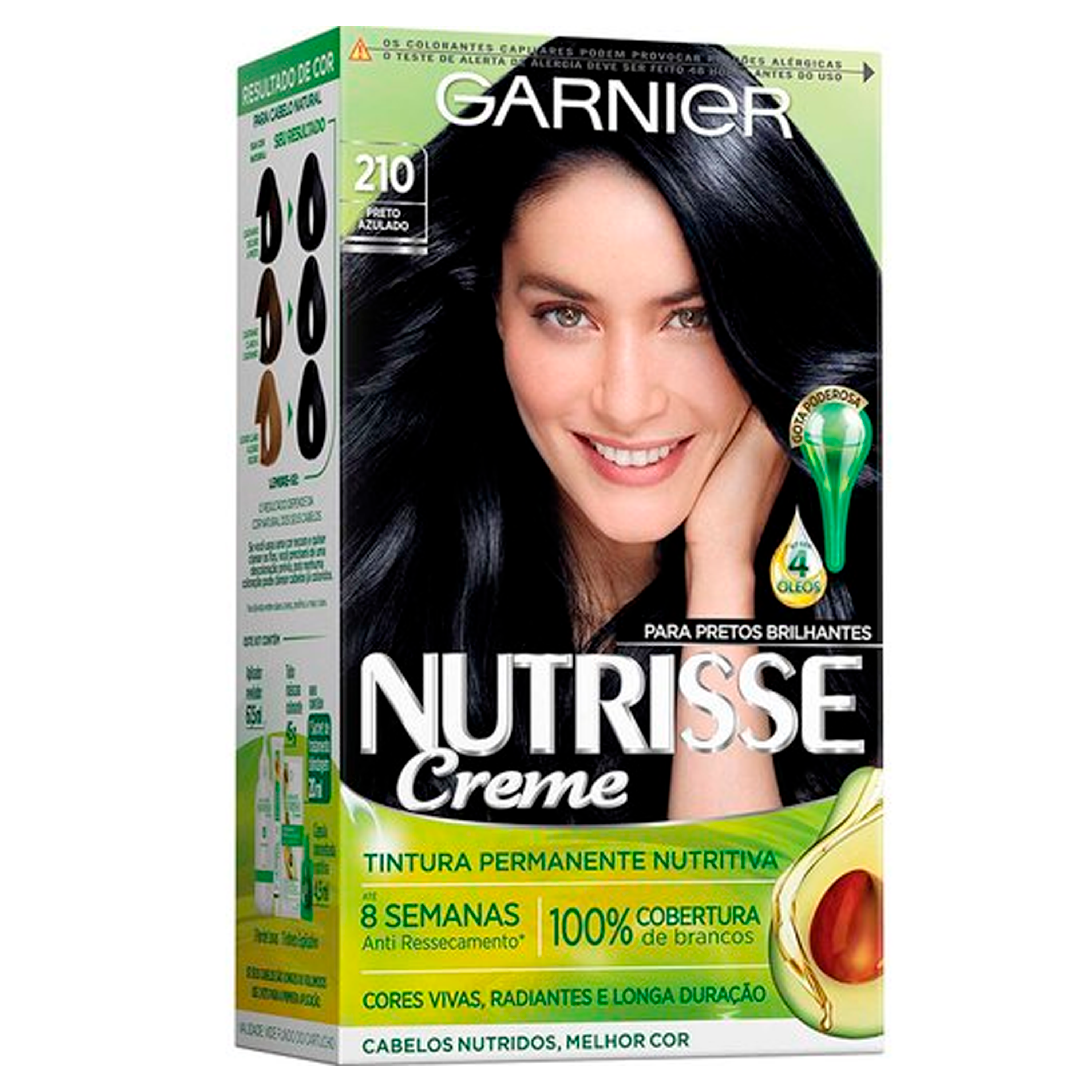 TINT NUTRISSE KIT 210 PRETO AZULADO