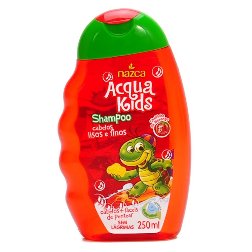 SHAMP ACQUA KIDS MORANGO LISOS FI 250ML