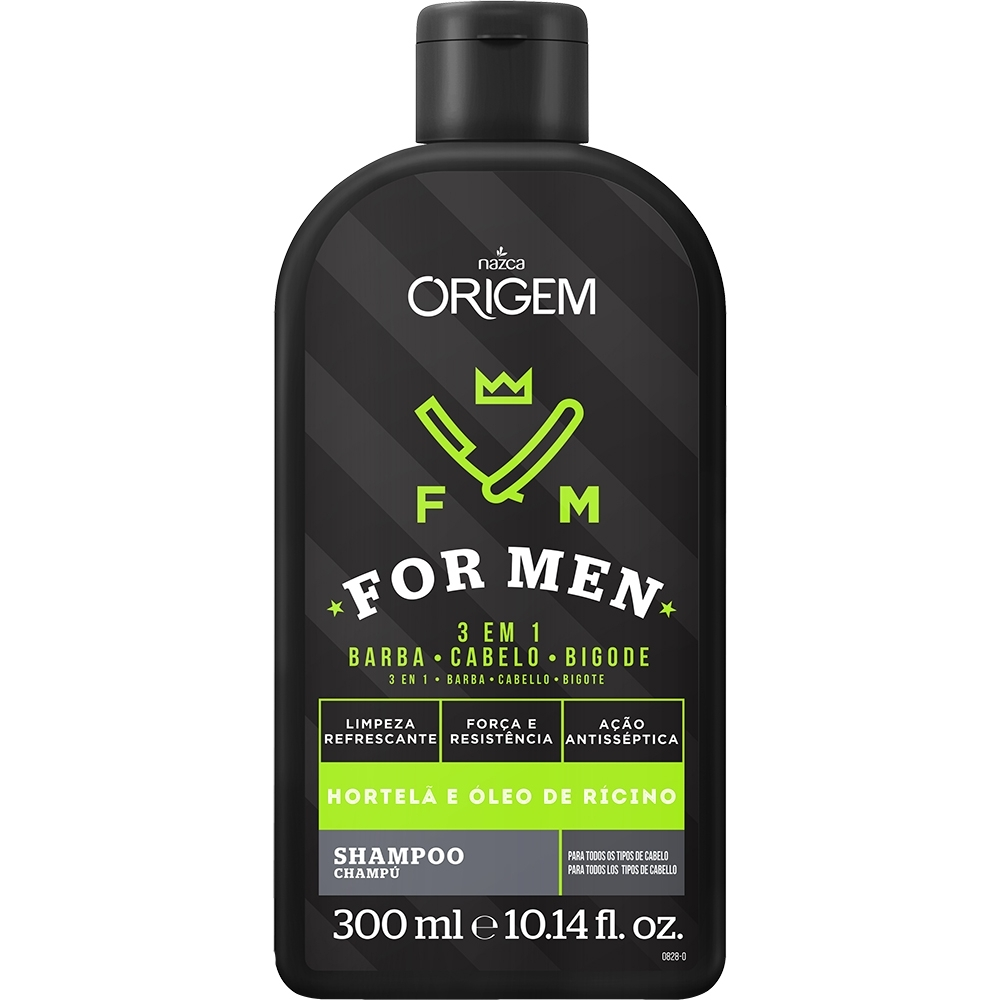 ORIGEM FOR MEN SHAMPOO 3 EM 1 300ML