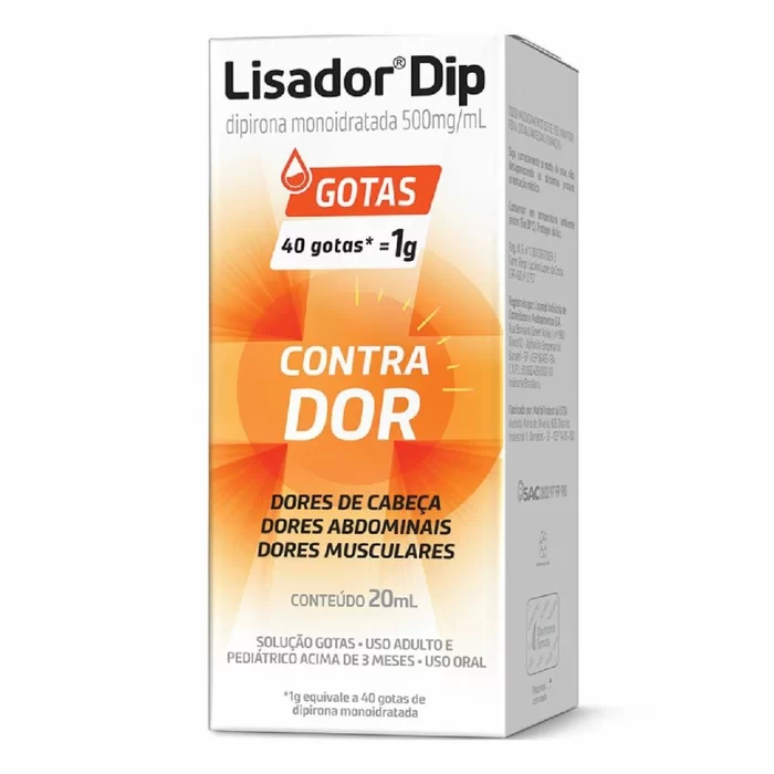 LISADOR DIP 500MG GTS 20ML