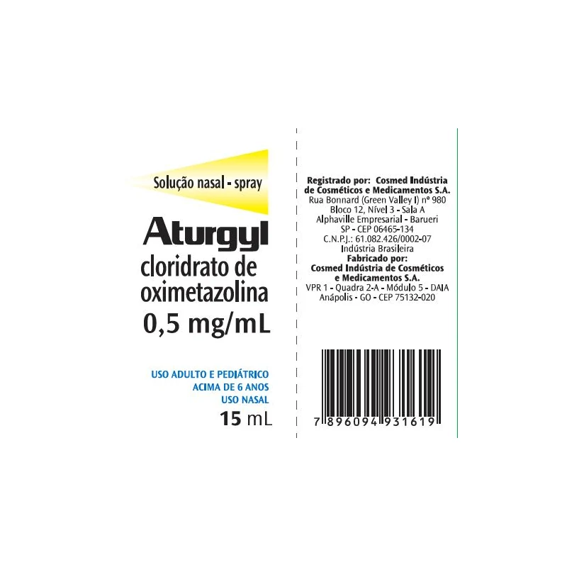 ATURGYL SPRAY NASAL AD 15 ML