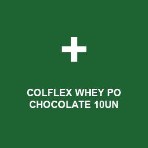 COLFLEX WHEY PO CHOCOLATE 10UN