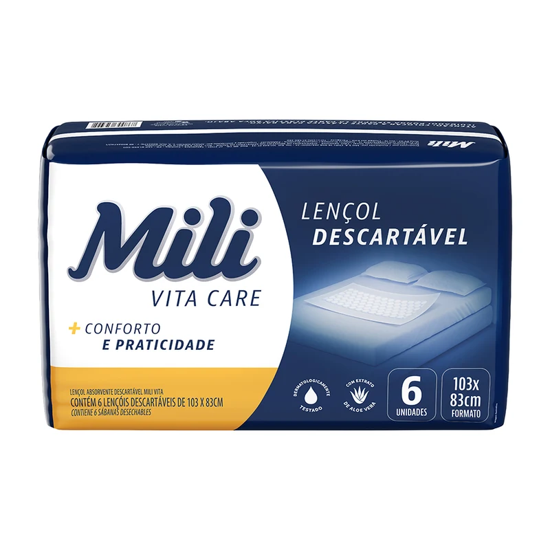 LENCOL ABSORV. MILI VITA ADULTO C/6