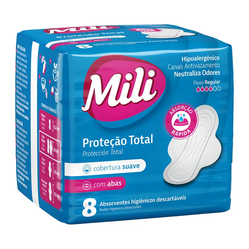 ABS MILI SUAVE PROT TOTAL  C/8 C/ABS