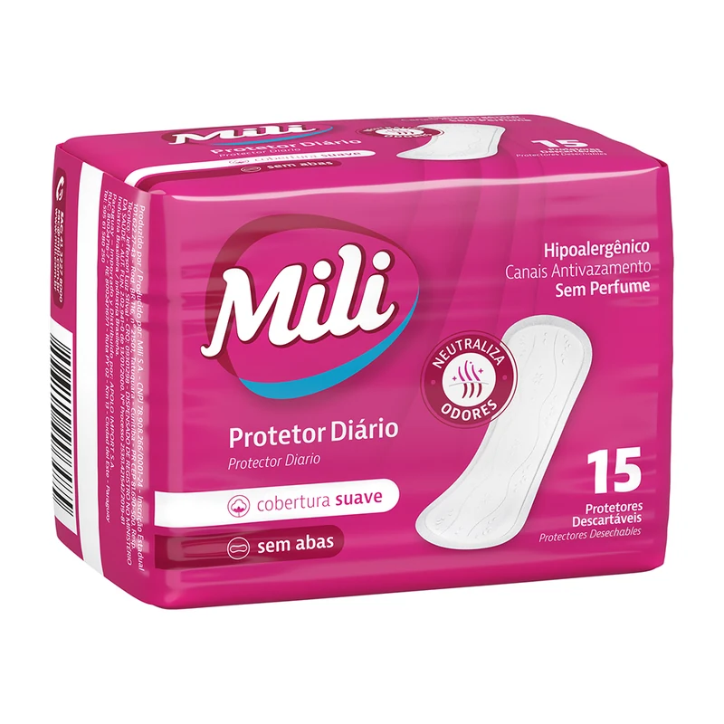 ABS MILI PROT DIARIO SUAVE S/PERF S/ABAS C/15