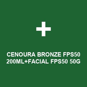 CENOURA BRONZE FPS50 200ML+FACIAL FPS50 50G