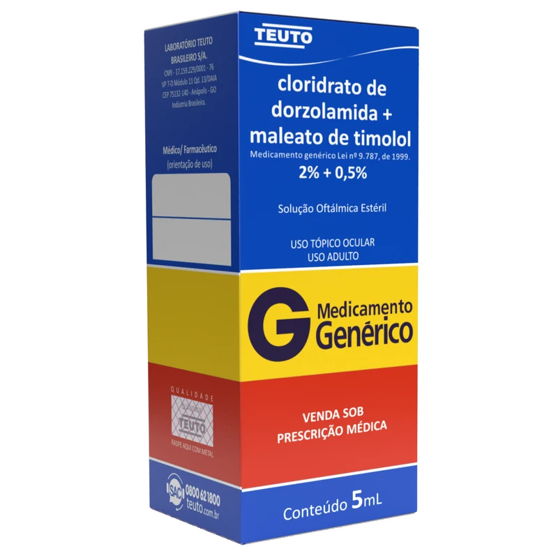 TIMOLOL 0,5% SOL OF DORZOLAMIDA 2% 5ML