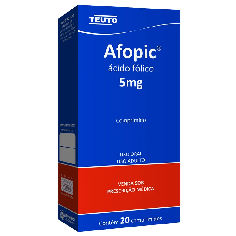 ACIDO FOLICO AFOPIC TEUTO 5MG C/20 CP