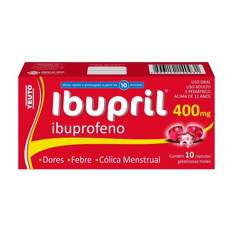 IBUPROFENO IBUPRIL TEUTO 400 MG C/10 CAPS