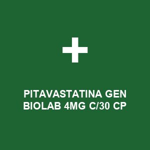 PITAVASTATINA GEN BIOLAB 4MG C/30 CP