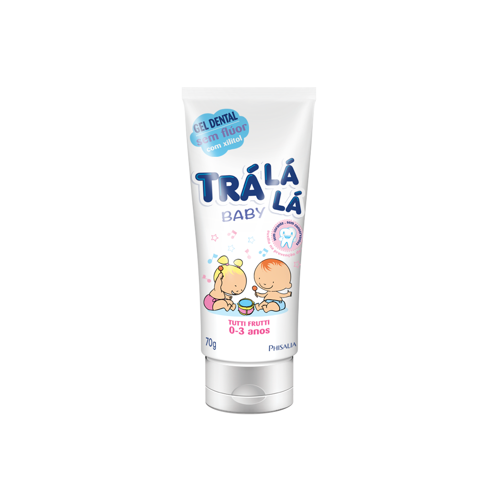 CRE DENT TRA LA LA 70G TUTTI-FRUTTI SEM FLUOR