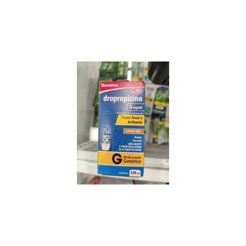 DROPROPIZINA GEN BIO XPE 3MG MEL 120ML
