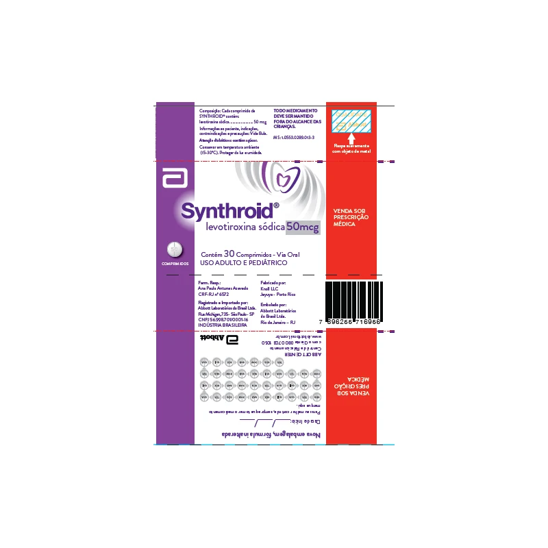 SYNTHROID  50MG C/ 30 COMP