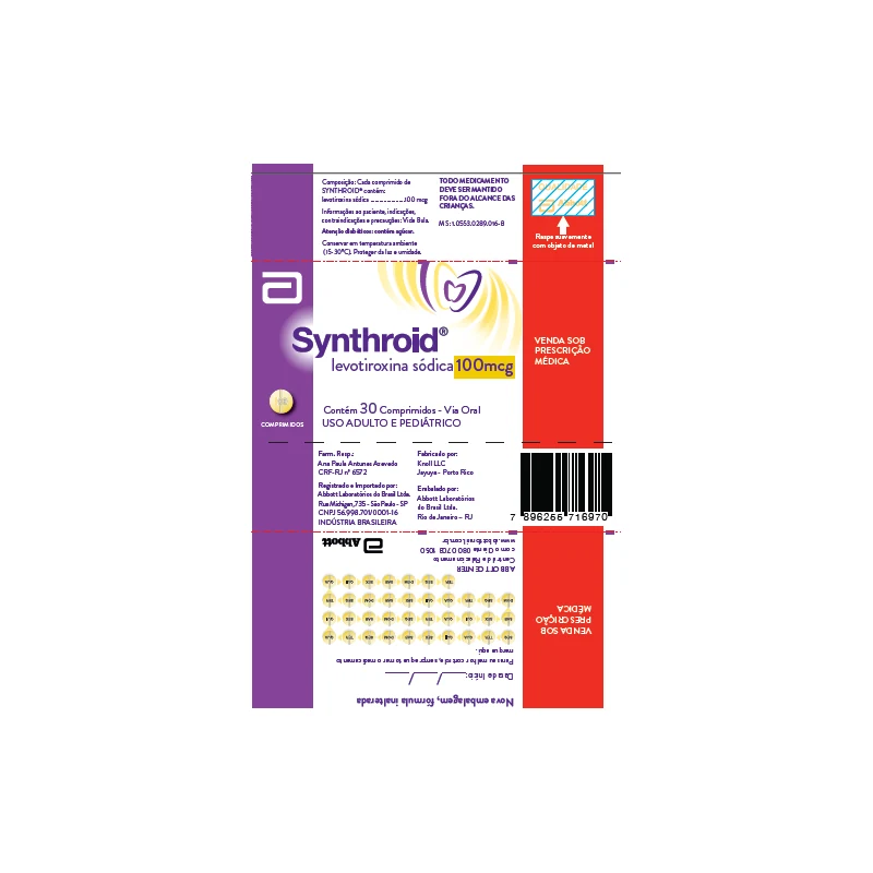 SYNTHROID 100MG C/30 COMP