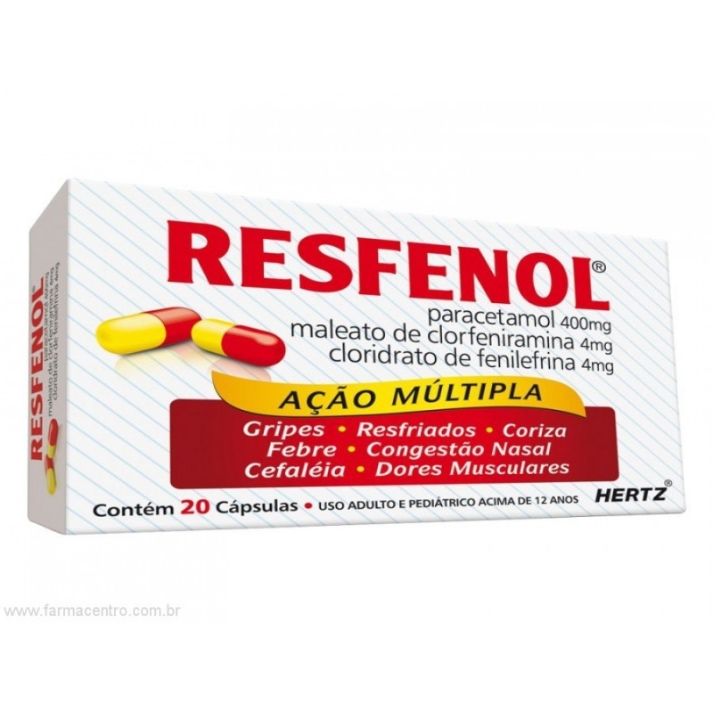 RESFENOL HERTZ C/20 CAPS