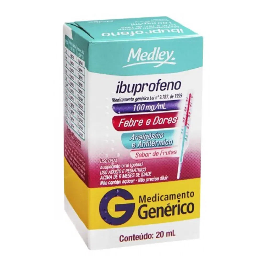 IBUPROFENO GEN MEDLEY 100MG 20ML